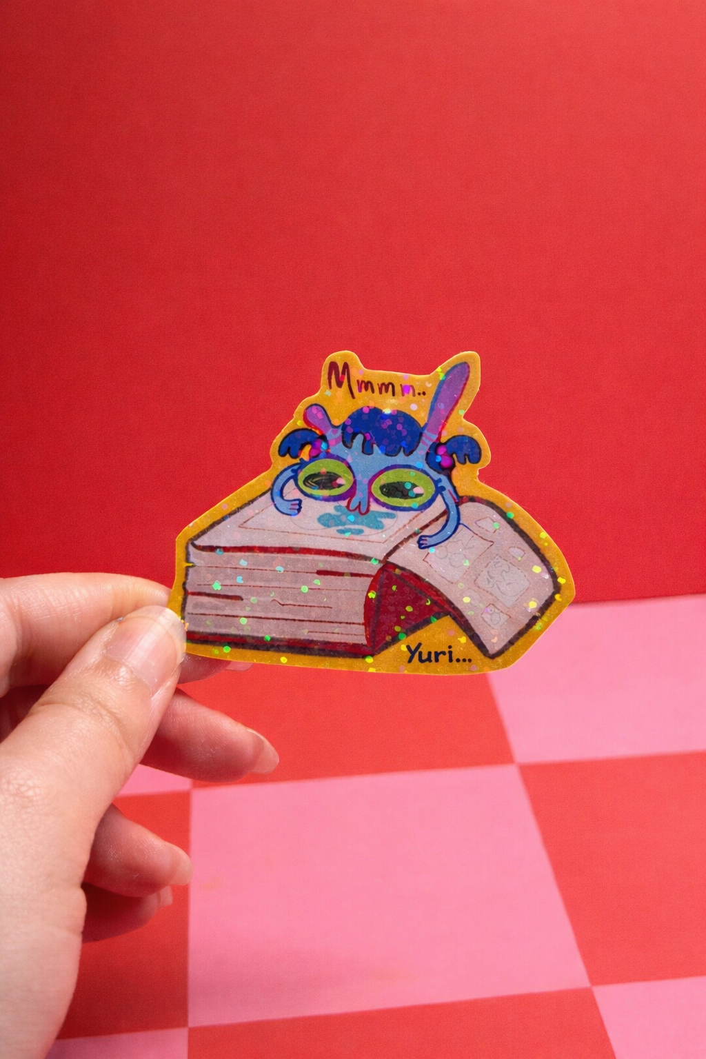 "Mmmm... Yaoi/Yuri." Holo Sticker