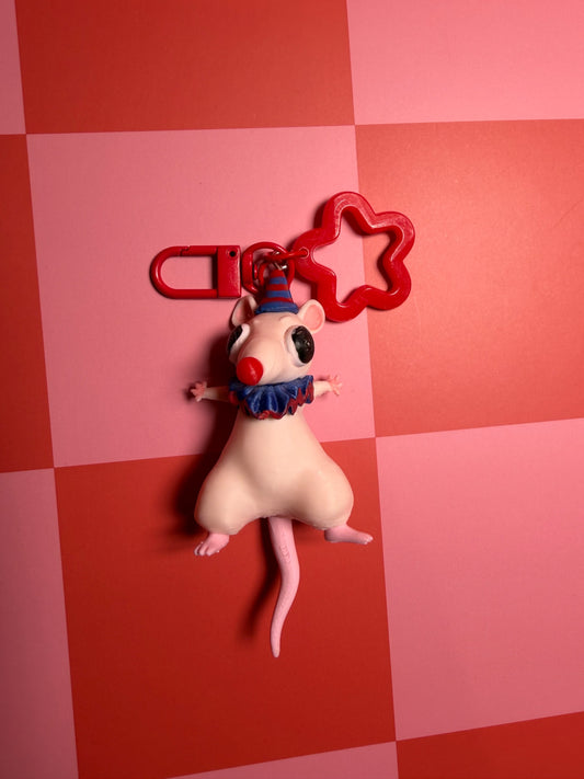 Clown Rat Keychain