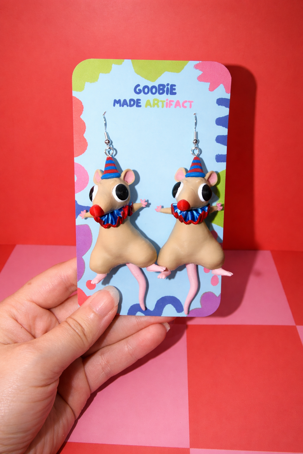 Clown Rat Keychain